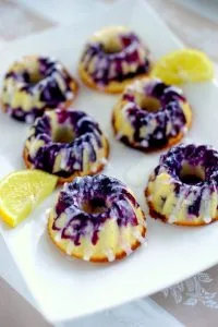 MINI LEMON BLUEBERRY CAKES